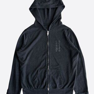 Chrome Hearts Black Triple Cross Logo Hoodie